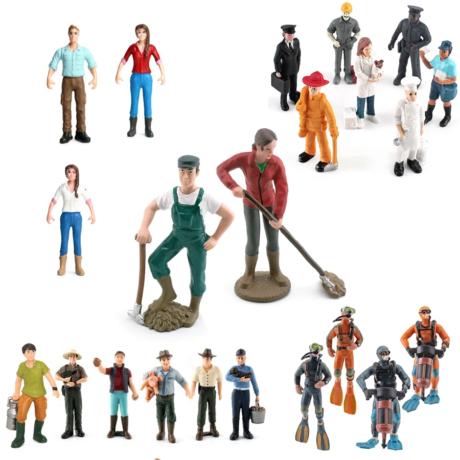 Model Kit Judge - Blue Collar Female Farmer Diver Chef