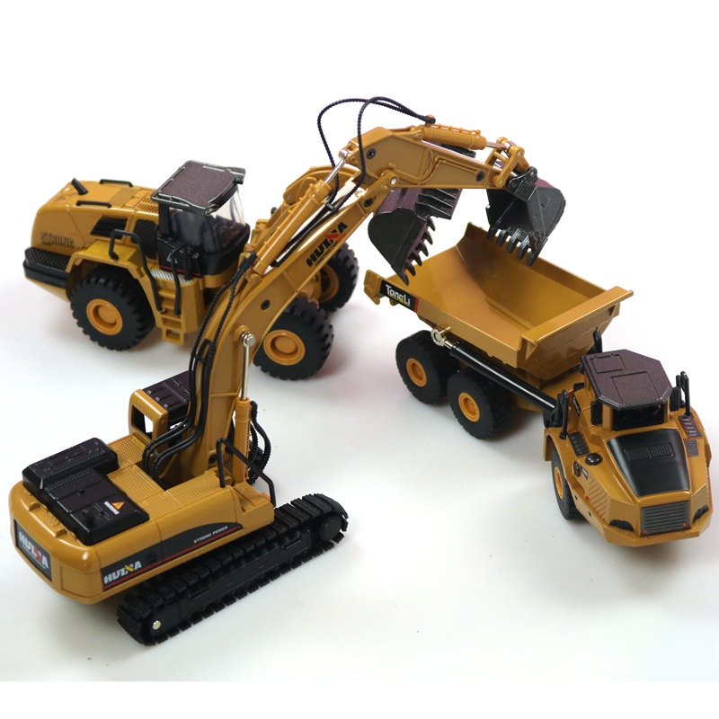 Model Kit Excavator - HUINA 1:50 Dump Truck Excavator Wheel