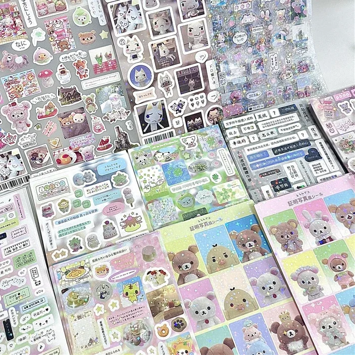 Model Kit Decals - 10Pcs Kawaii Japanese Retro Cartoon Laser