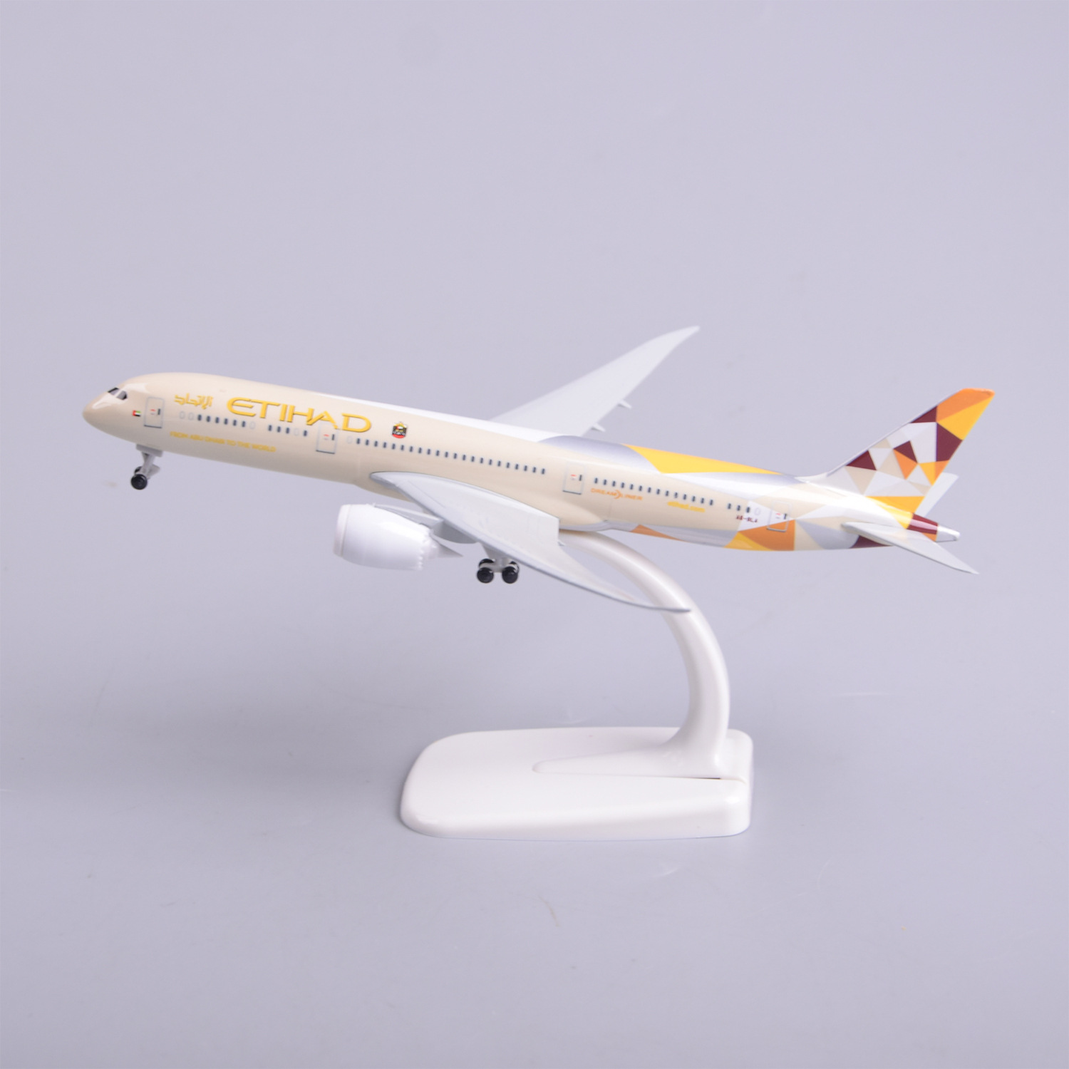Model Kit Planes - 1/300 Scale 20cm Etihad B787 Diecast