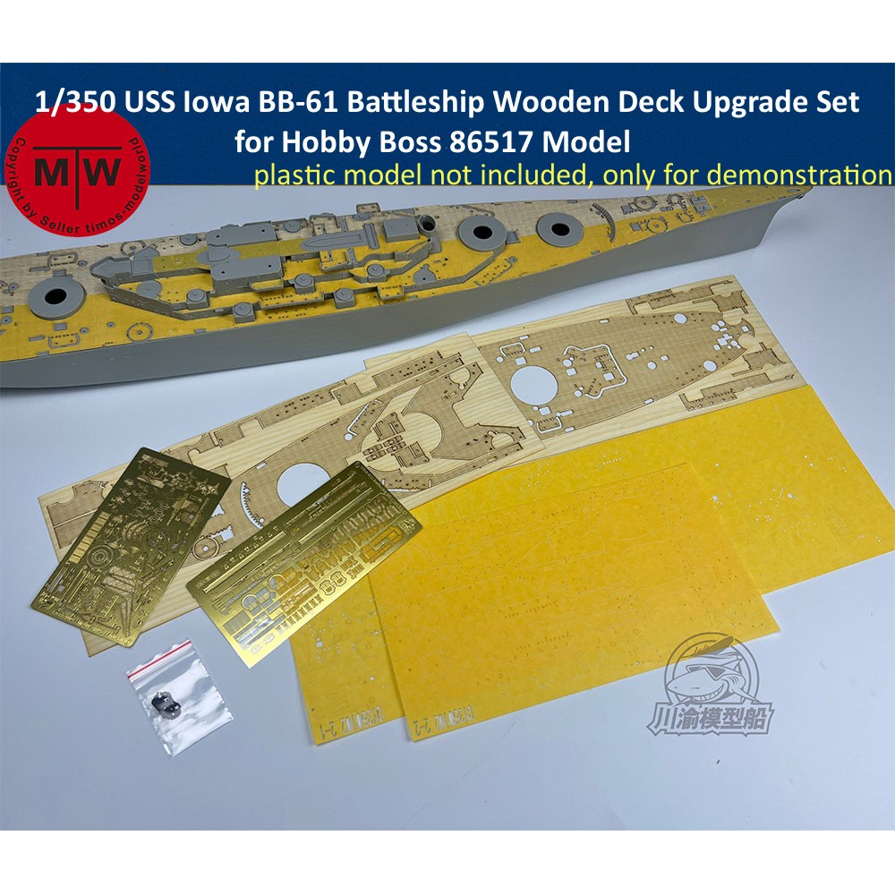 Model Kit Uss Iowa - 1/350 Scale USS Iowa BB-61 Battleship