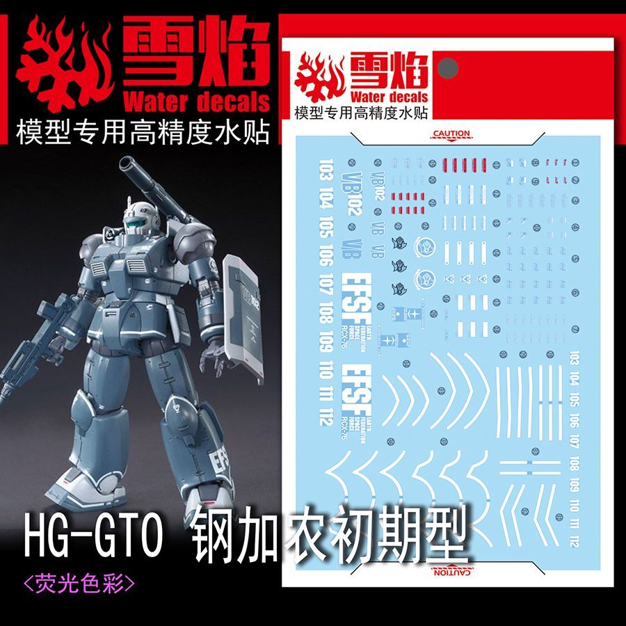 Model Kit Decals - Model Decals High Precision Fluorescent Water
