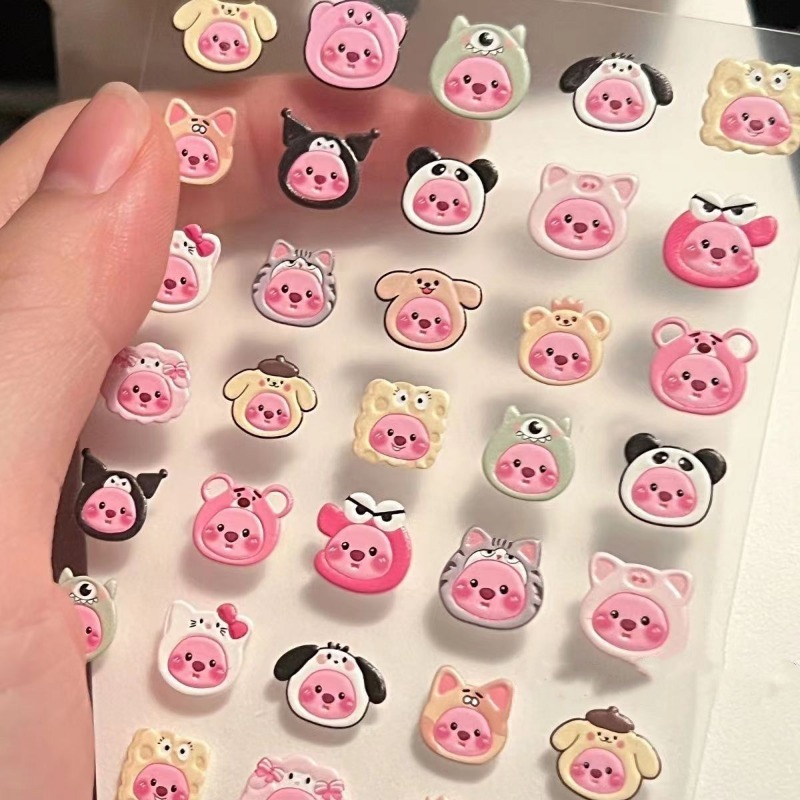 2pcs Cute Beaver Loopy Sticker - Model Kit Decals review and price