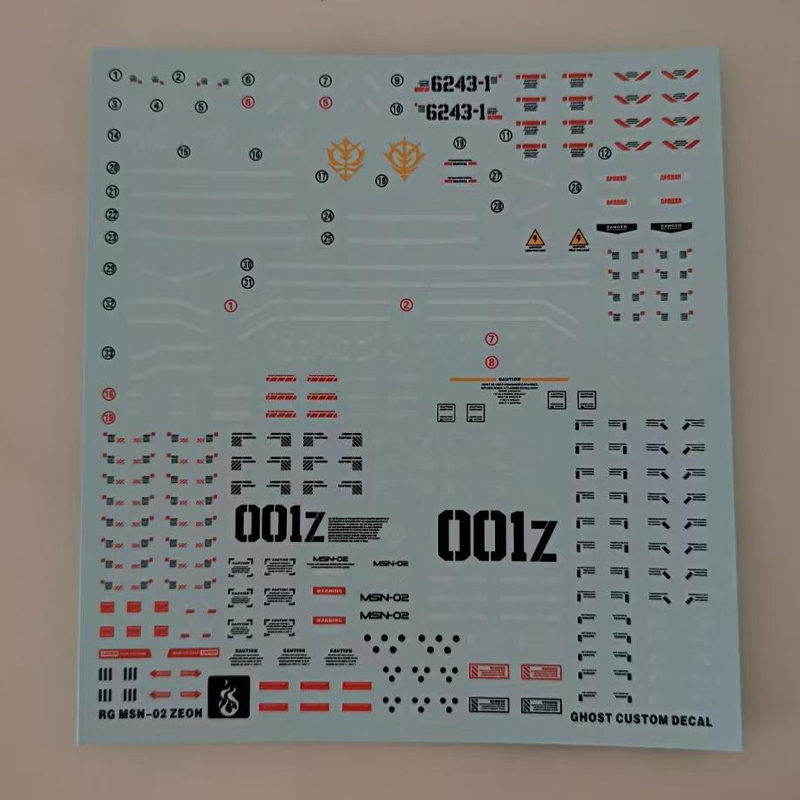 Model Decals for RG 1/144 MSN- - Model Kit Decals review and price