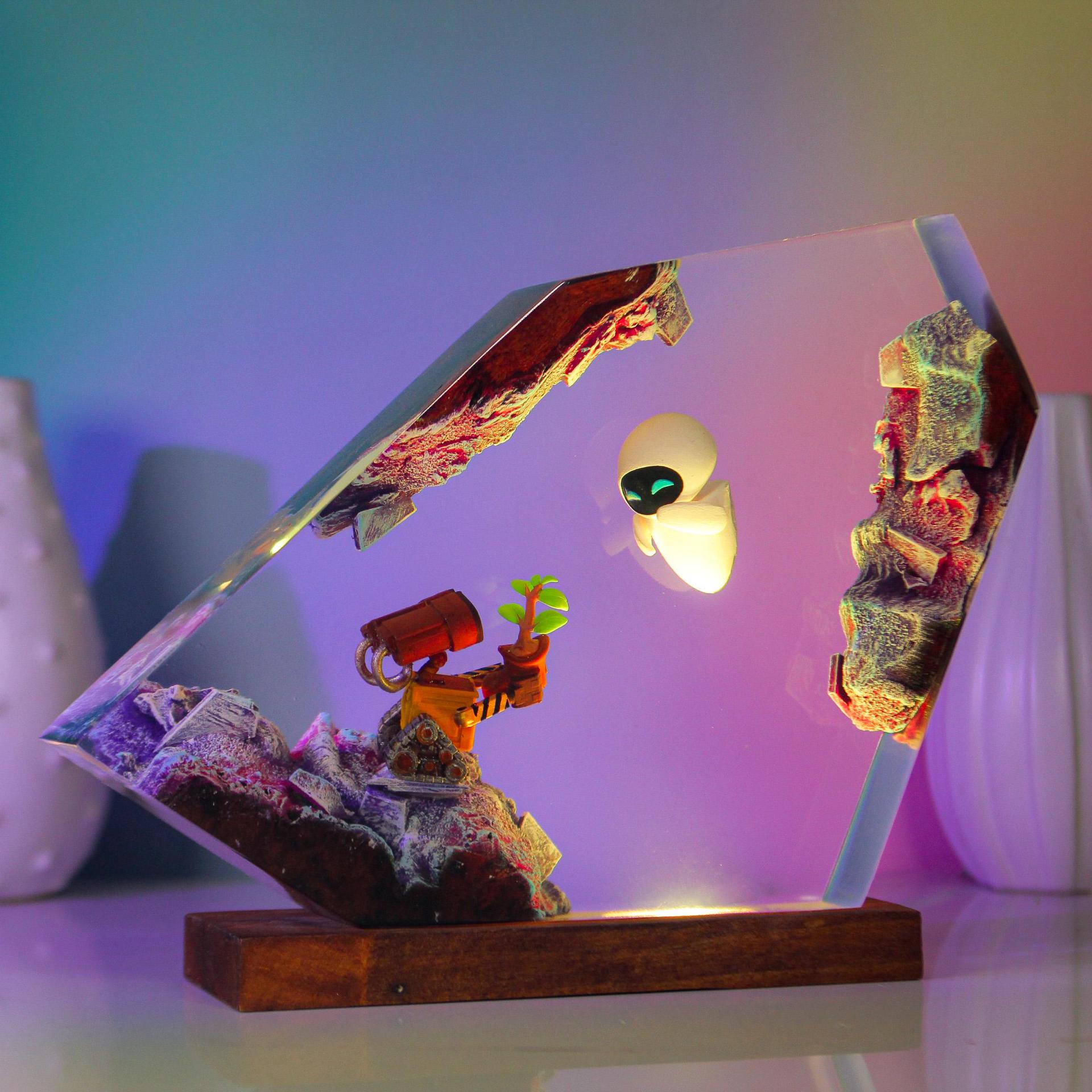 Handmade Epoxy Resin Night Lig - Model Kit Wall E review and price