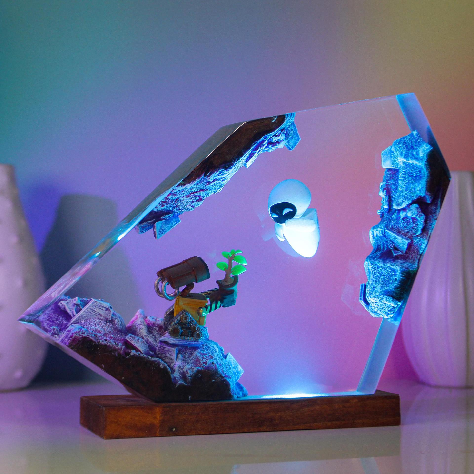 Handmade Epoxy Resin Night Lig - Model Kit Wall E review and price