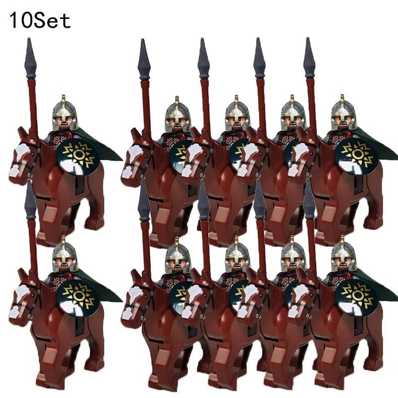10 Sets Medieval Knights Dark  - Model Kit Horse review and price