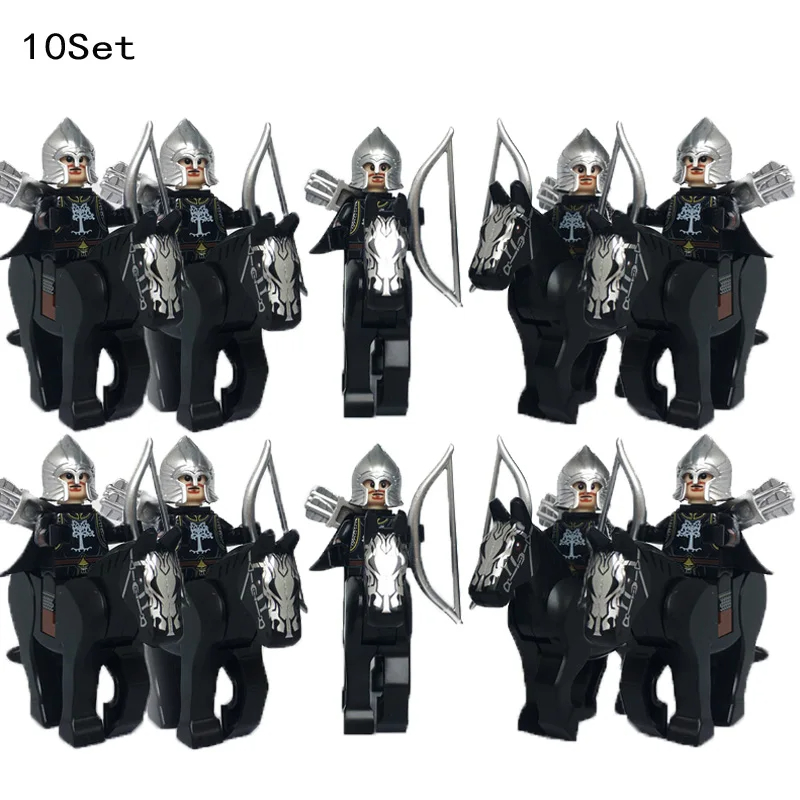 10 Sets Medieval Knights Dark  - Model Kit Horse review and price