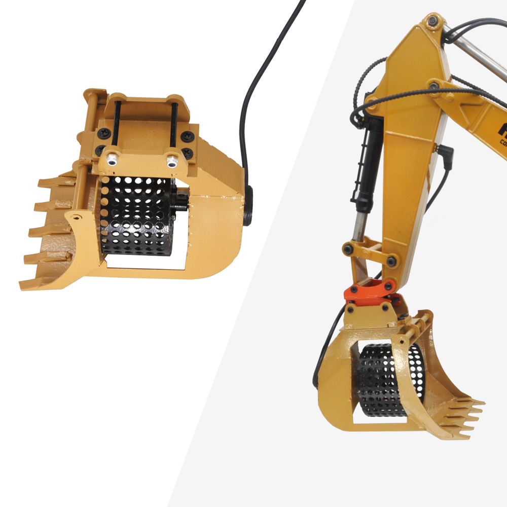 RC Metal Rotary Screening Buck - Model Kit Excavator review and price