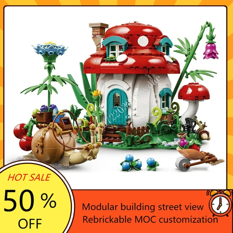 964PCS Mushroom House Modular  - Model Kit Decals review and price