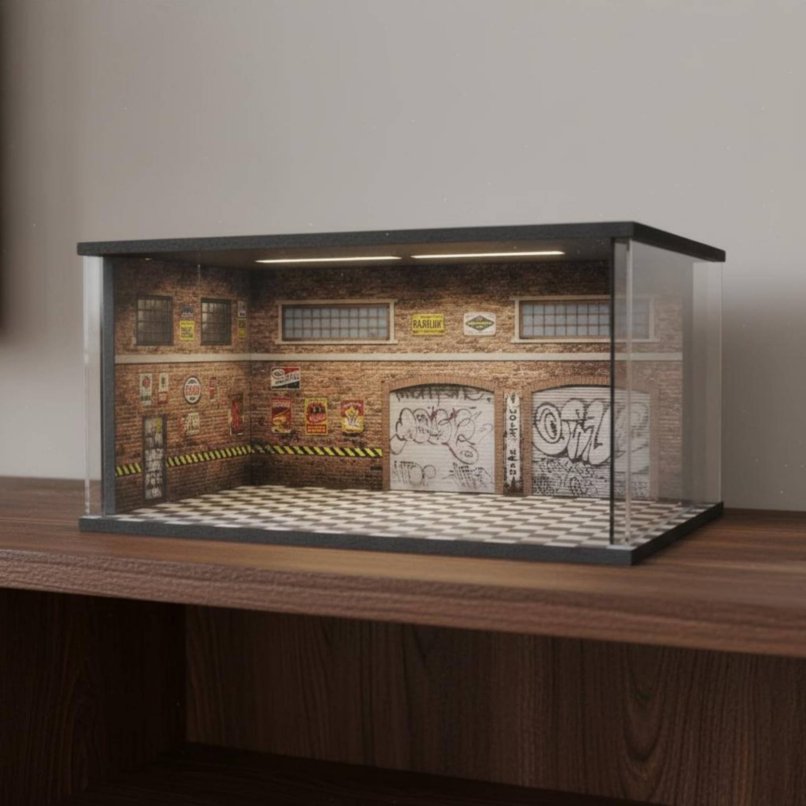 Lighted Car Repair Shop Model  - Model Kit Toy review and price