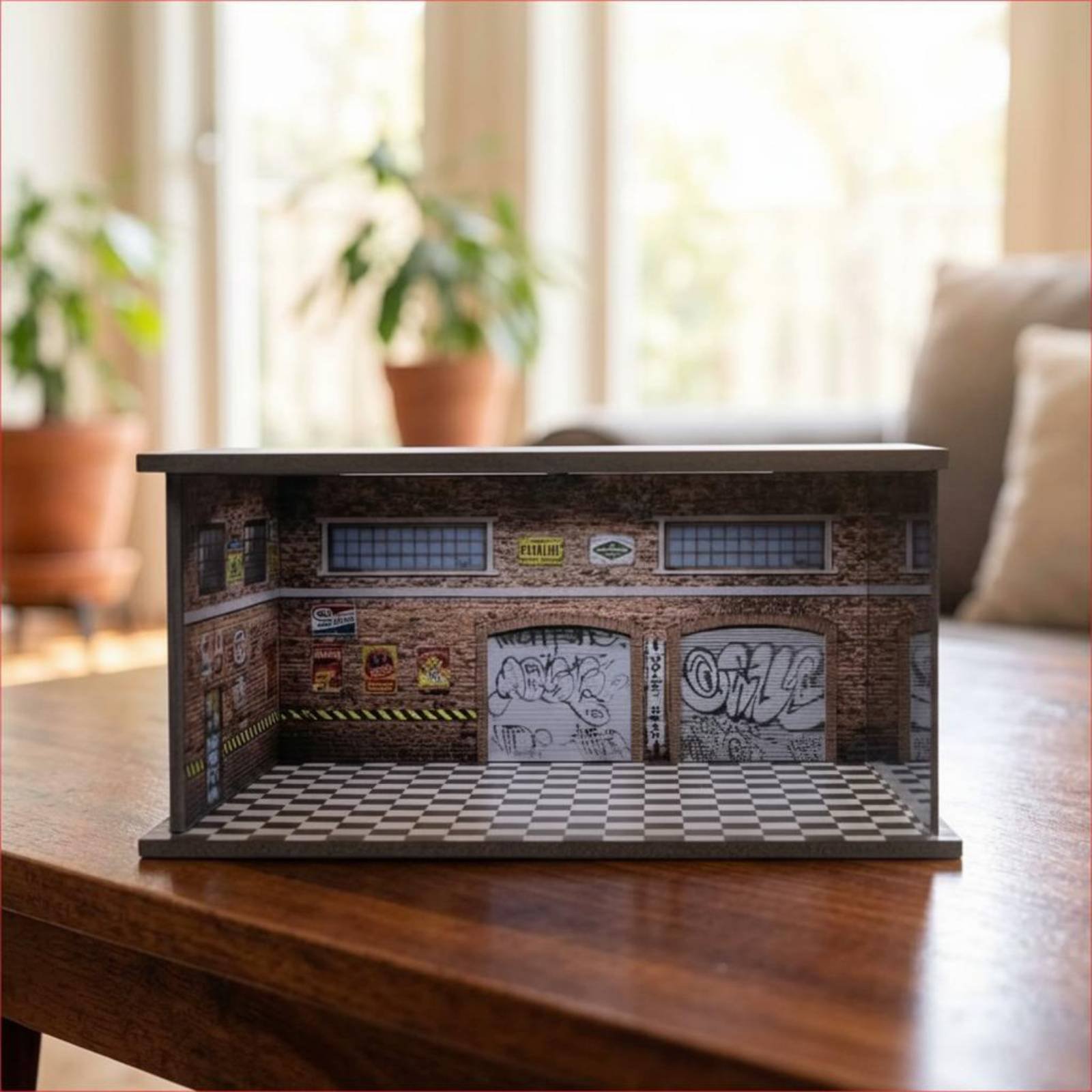 Lighted Car Repair Shop Model  - Model Kit Toy review and price