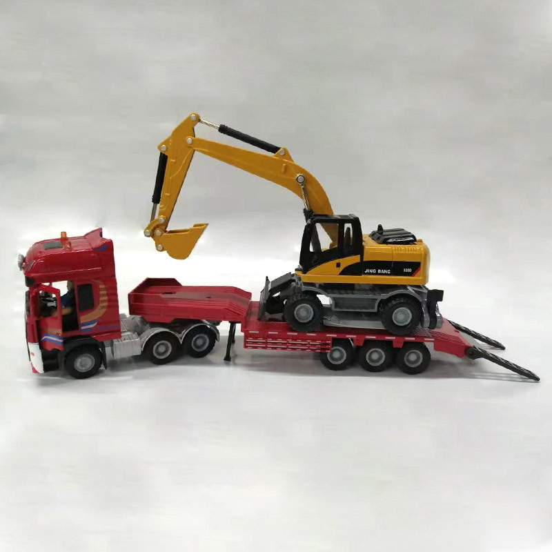 Exquisite 1:50 flatbed trailer - Model Kit Excavator review and price