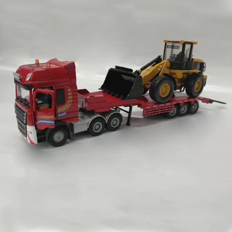 Exquisite 1:50 flatbed trailer - Model Kit Excavator review and price
