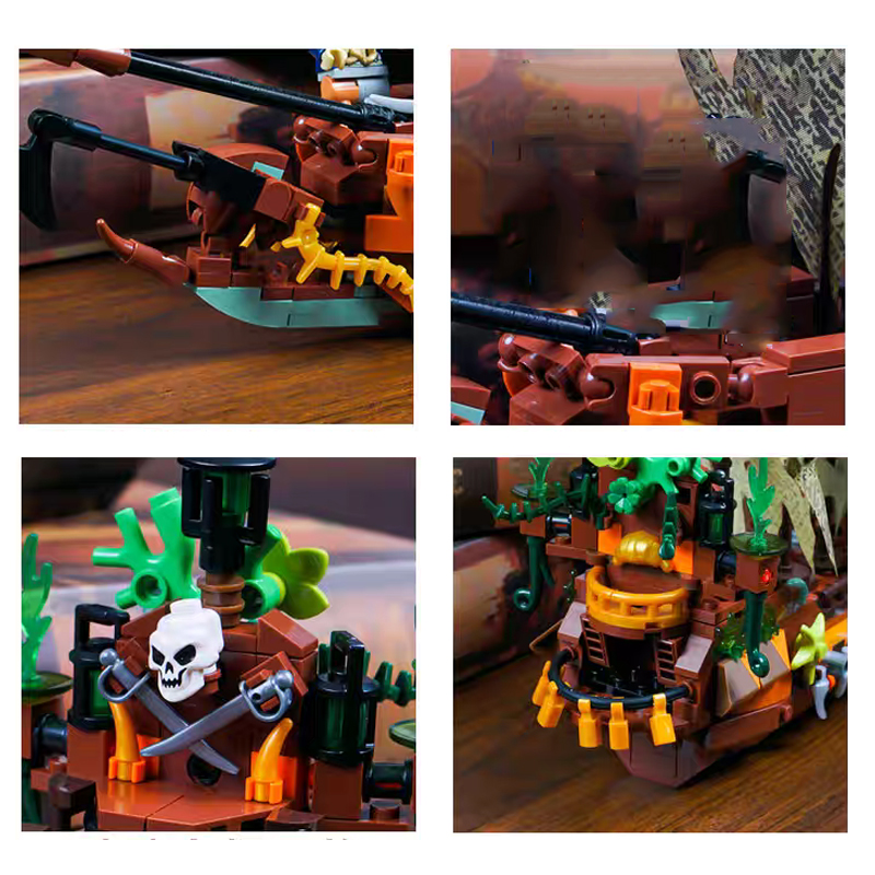 Creative MOC Pirate Boat Ship  - Lego Set Creator review and price